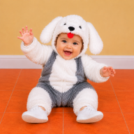 disfraz perro - talla 6 meses nina